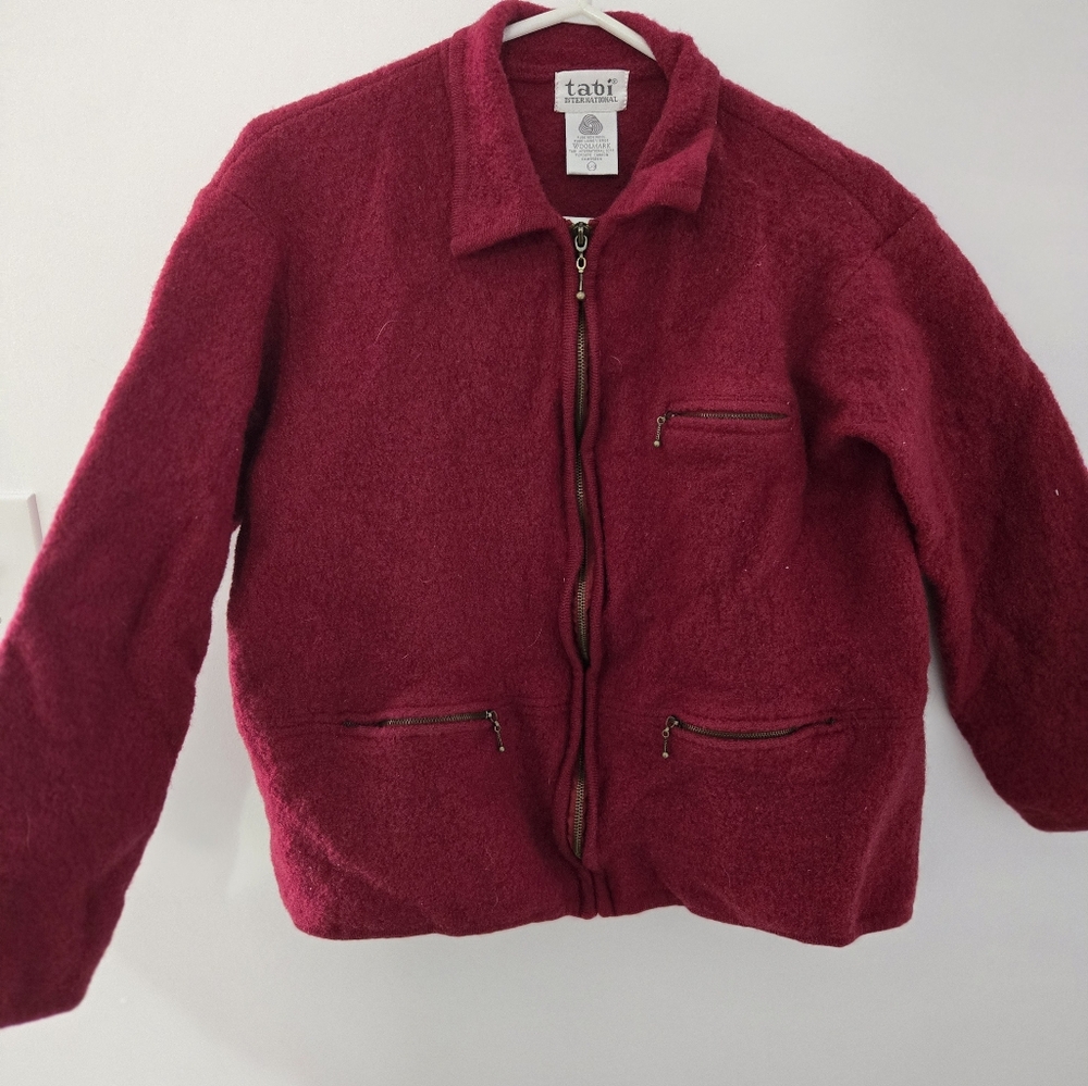 Wool Zip Up Sweater
